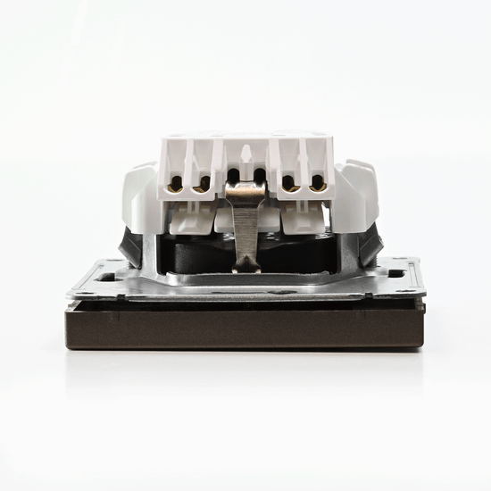 Розетка ArtGallery 16А с заземл. быстрозажим. клем. механизм мокко SE GAL000643S