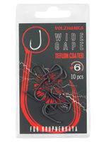 Крючок карповый "Volzhanka Wide Gape Teflon" (10 штук)