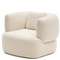 Martina Поворотное кресло в белоснежном цвете с подушкой