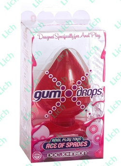 Большая красная пробка GUM DROPS ACE OF SPADES