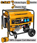 Бензиновый генератор 220В 5,5 кВт INGCO GE55003 INDUSTRIAL