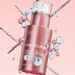Мedicube PDRN Pink Collagen Exosome Shot Serum 7500 интенсивная омолаживающая ампула с микроиглами PDRN и экзосомами