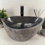 Раковина из речного камня RS-65119 51*35*15 0862