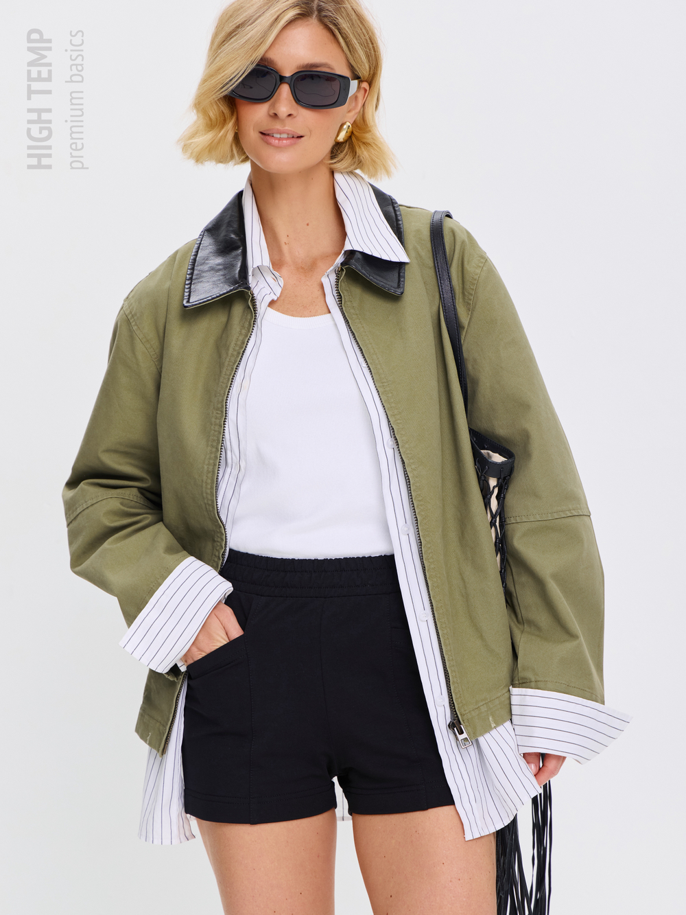 Экстра короткие шорты из футера