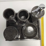 Набор из мрамора 7 предм Nature Set Black NM-6169 квадрат
