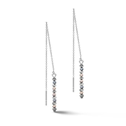 Серьги Coeur de Lion Peach-Grey 5073/20-0229