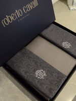 Постельное белье Roberto Cavalli Geometry Dark Gray