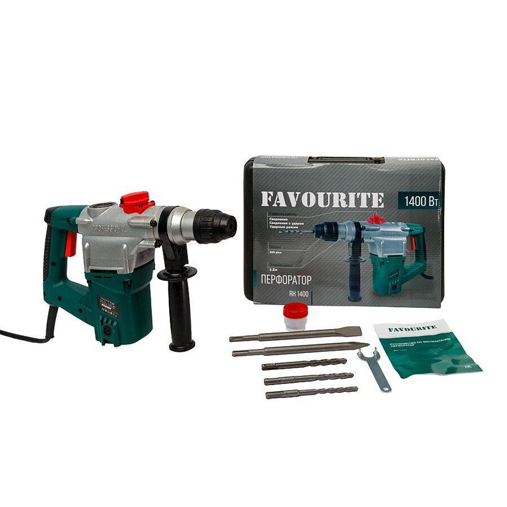 Перфоратор FAVOURITE RH 1400 1400Вт, SDS+, 3 режима, 4,5Дж, вертик(104111400)