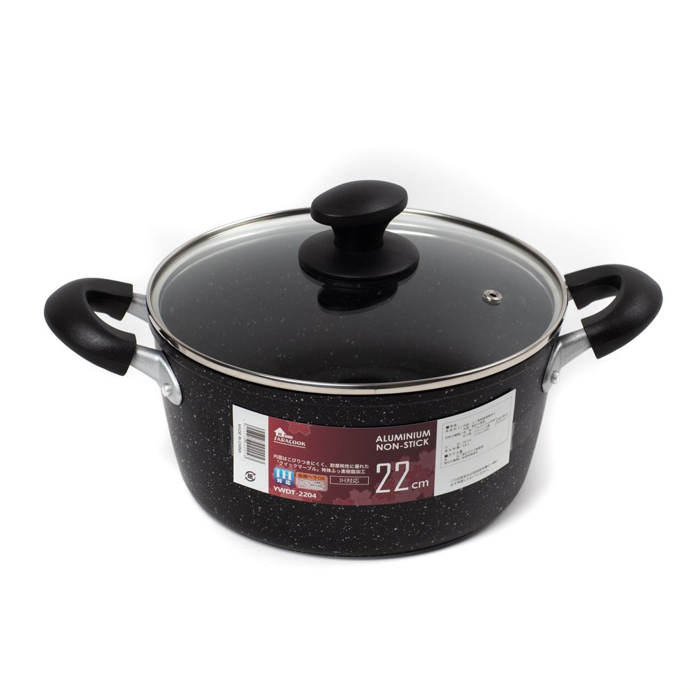 Кастрюля мрамор SARA YWDT-2204   22 cm