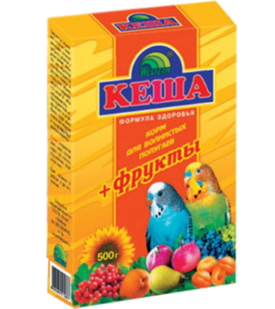 Кеша для волнистых попугаев 500гр. (фрукты)
