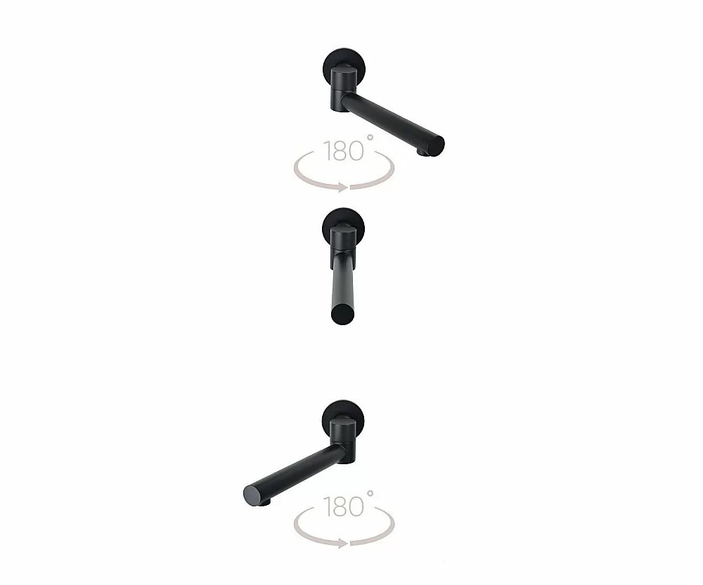Душевая система Bronze De Luxe SCANDI 14582B черный матовый