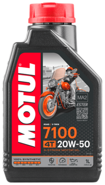 Моторное масло синтетическое MOTUL 7100 4T 20W50