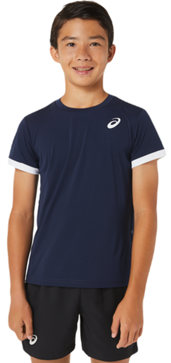 Футболка для мальчика теннисная Asics Tennis Short Sleeve Top - черный
