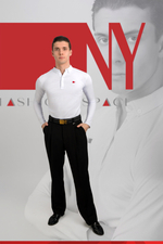 Поло с длинным рукавом белая хлопок