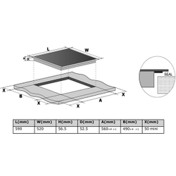 Электрическая варочная панель Midea MIH64721FW