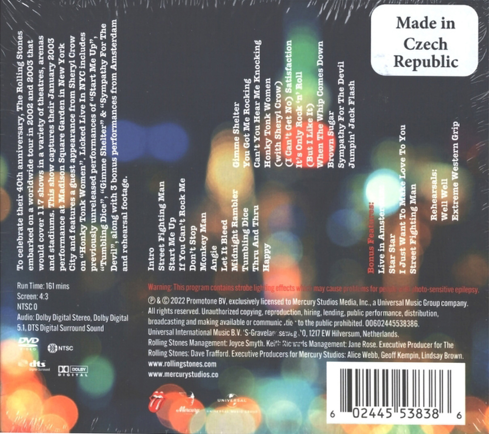 The Rolling Stones / Licked Live In NYC (2CD+DVD)