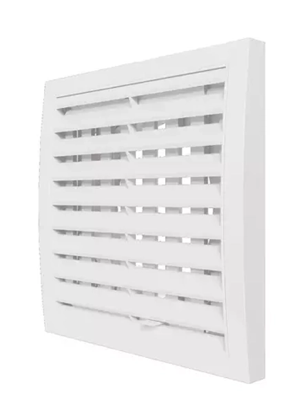 Решетка 150*150 1515RRP10F вентиляционная разъемная, регулируемая с фланцем 150*150 d100 ERA title=