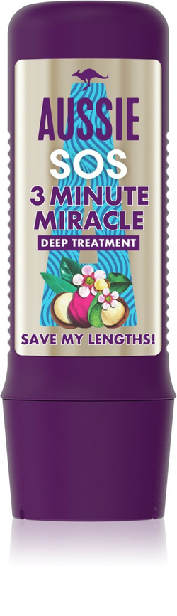 Aussie SOS Save My Lengths! 3 Minute Miracle - бальзам для волос /   225  ml  / GTIN 8006540004845