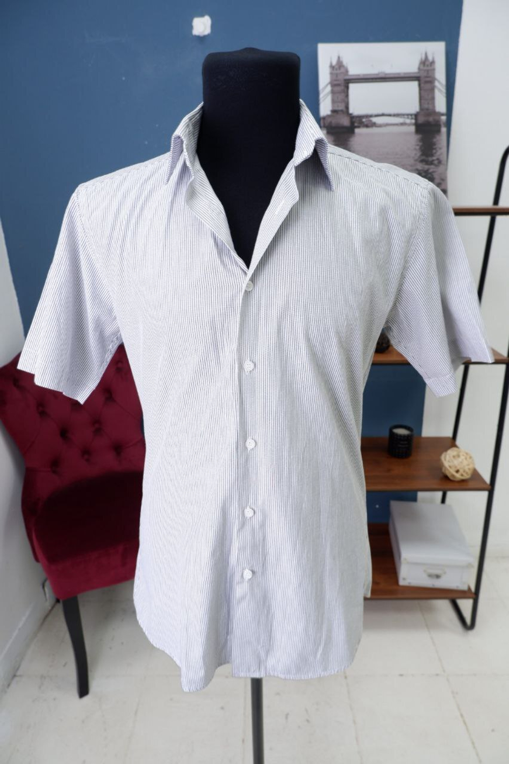 Рубашка Fortunato в полоску 48 размер