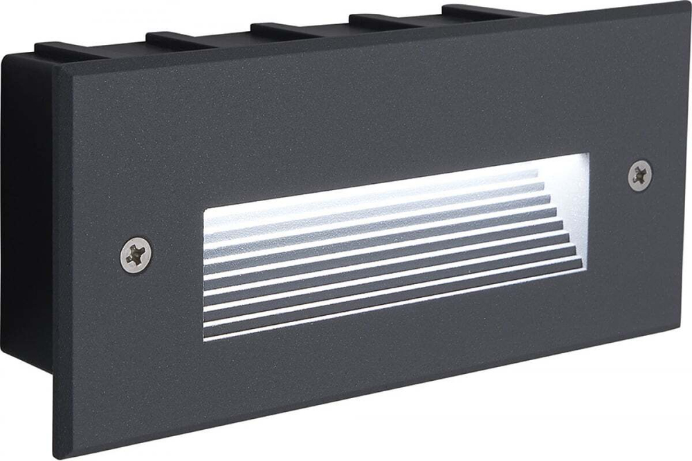 Светильник LED для подсветки ступеней LN012 встраиваемый 5W 4000K, IP65, серый Feron