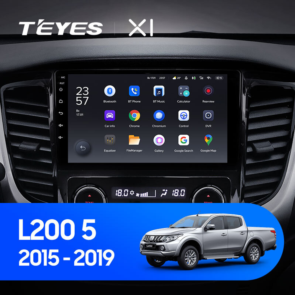 Teyes X1 9" для Mitsubishi L200 2015-2019