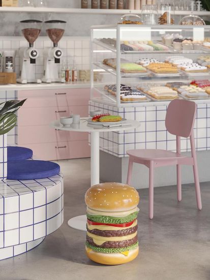 Стул saga, розовый