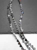 Гематит сердце 8мм, черный