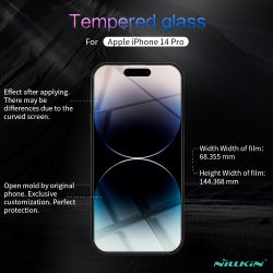 Защитное стекло с прозрачными рамками от Nillkin для iPhone 14 Pro Max, серия H+Pro Anti-Explosion Glass Screen Protector