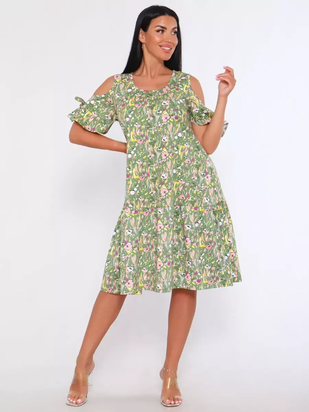 Платье свободное большие размеры