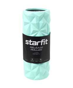 Ролик массажный FA-507, EVA/PP, средняя жесткость, 32,5x12,5 cм, мятный/серый