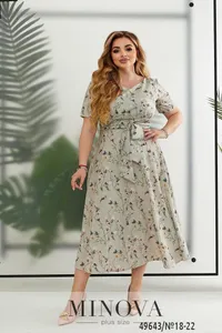 Платье 18-22-оливка Minova