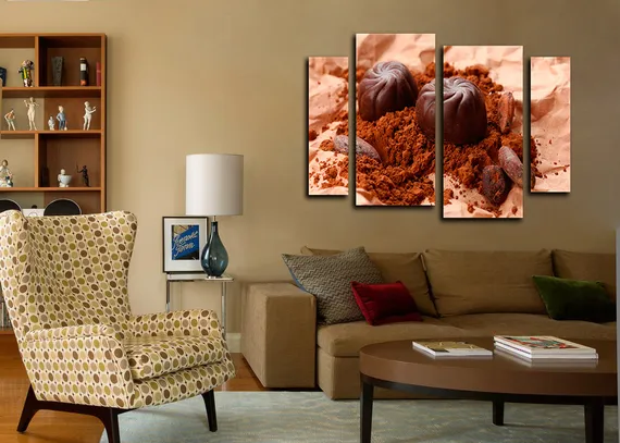 Модульная картина"Шоколадное удовольствие"