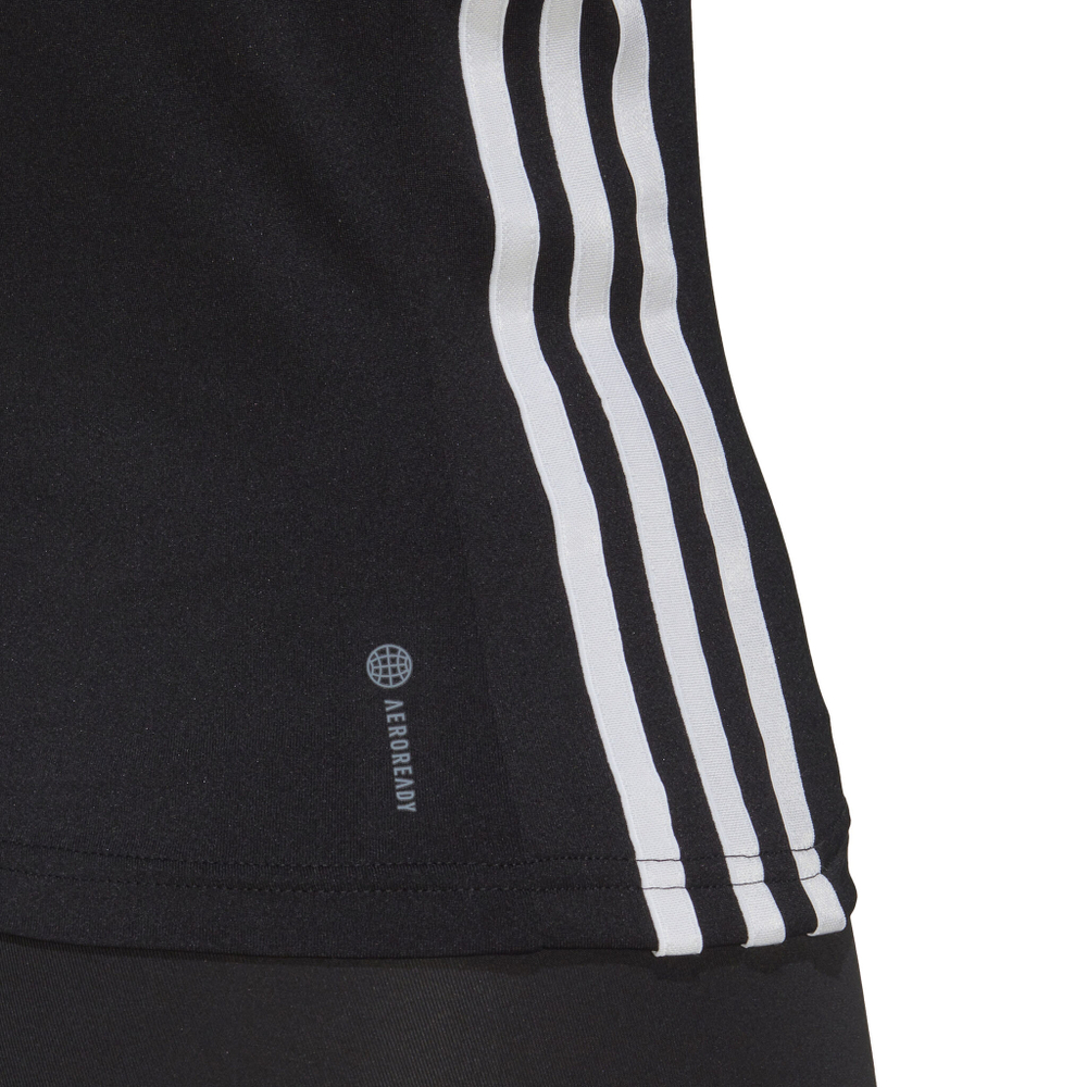 Женская теннисная майка adidas Essentials AEROREADY Train Regular 3-Stripes Tank Top Women - Black