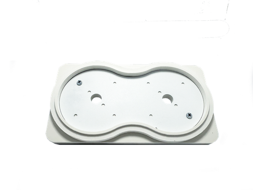 Платформа теневая белая круг DUO под светильник Art GX53 215х120х15мм