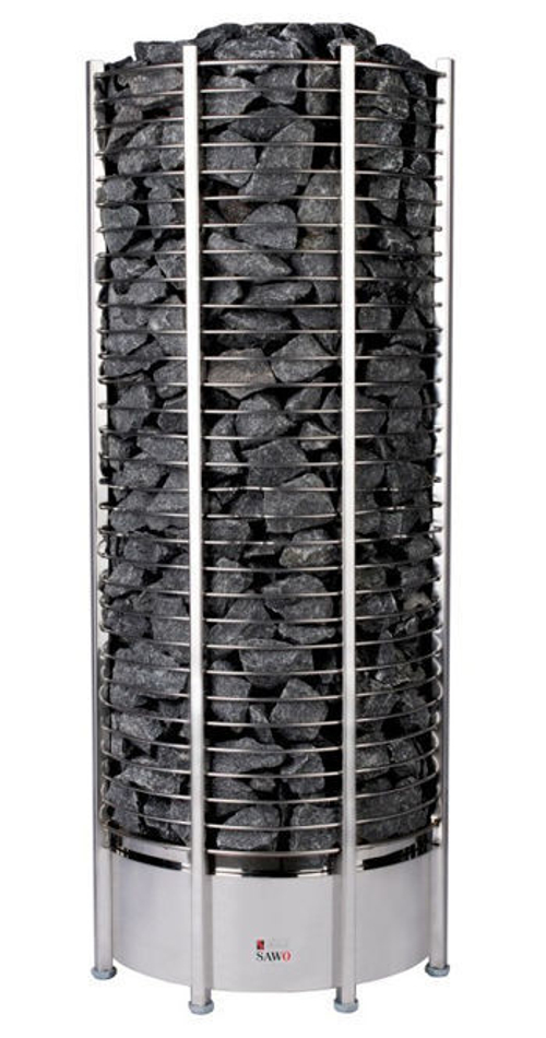Электрическая печь SAWO TOWER TH12-150NS-P (15 кВт, нержавейка, круглая), выносной пульт (пульт и блок мощности докупаются отдельно)