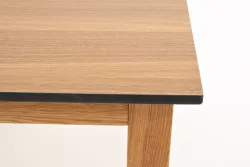 "Канны" журнальный столик из HPL 90х60, H40, основание дуб, цвет столешницы "дуб"