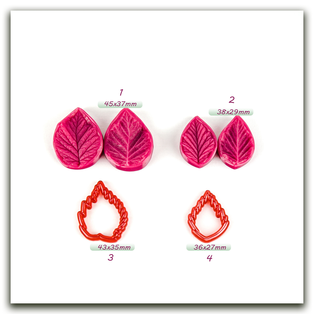 Комплект для лепки листьев "Малиновое лето"