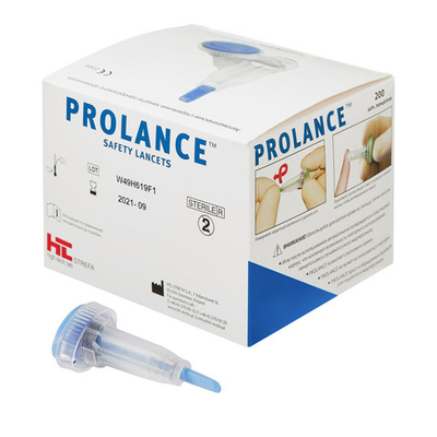 Скарификатор (ланцет) безопасный Prolance Low Flow, 25G, 1,4мм, 200шт./уп., Польша
