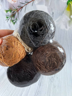 Пряжа для вязания BOURET-rope Бурет шелк шнур микс клубков