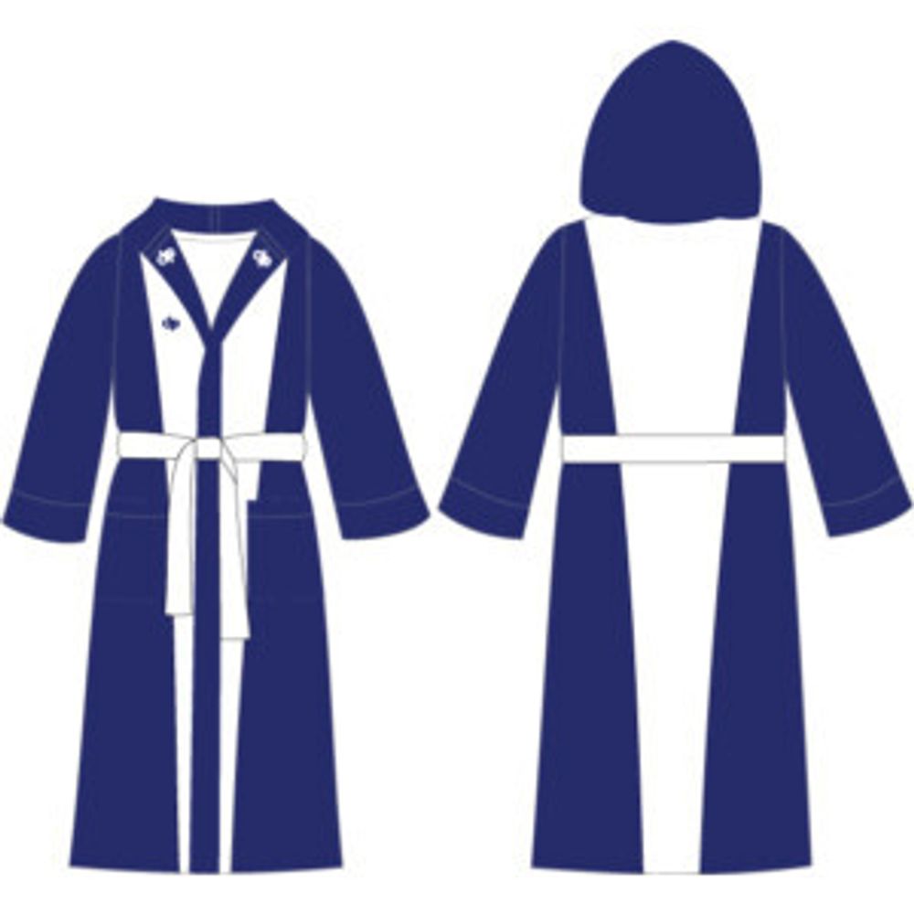 Халат махровый Diapolo Navy/white для спортсменов по водным видам спорта