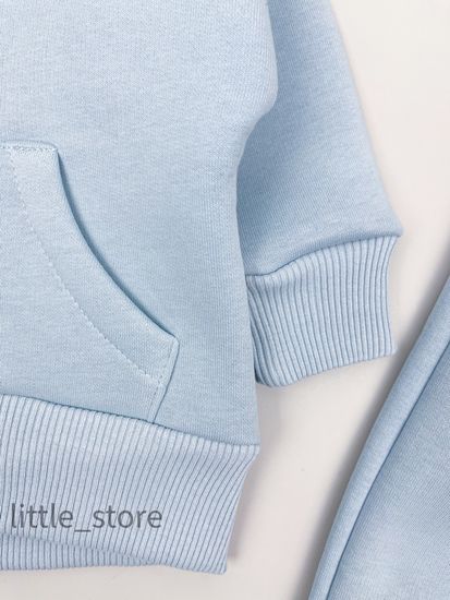 Комплект из футера с начесом "Simple" Нежно-голубой