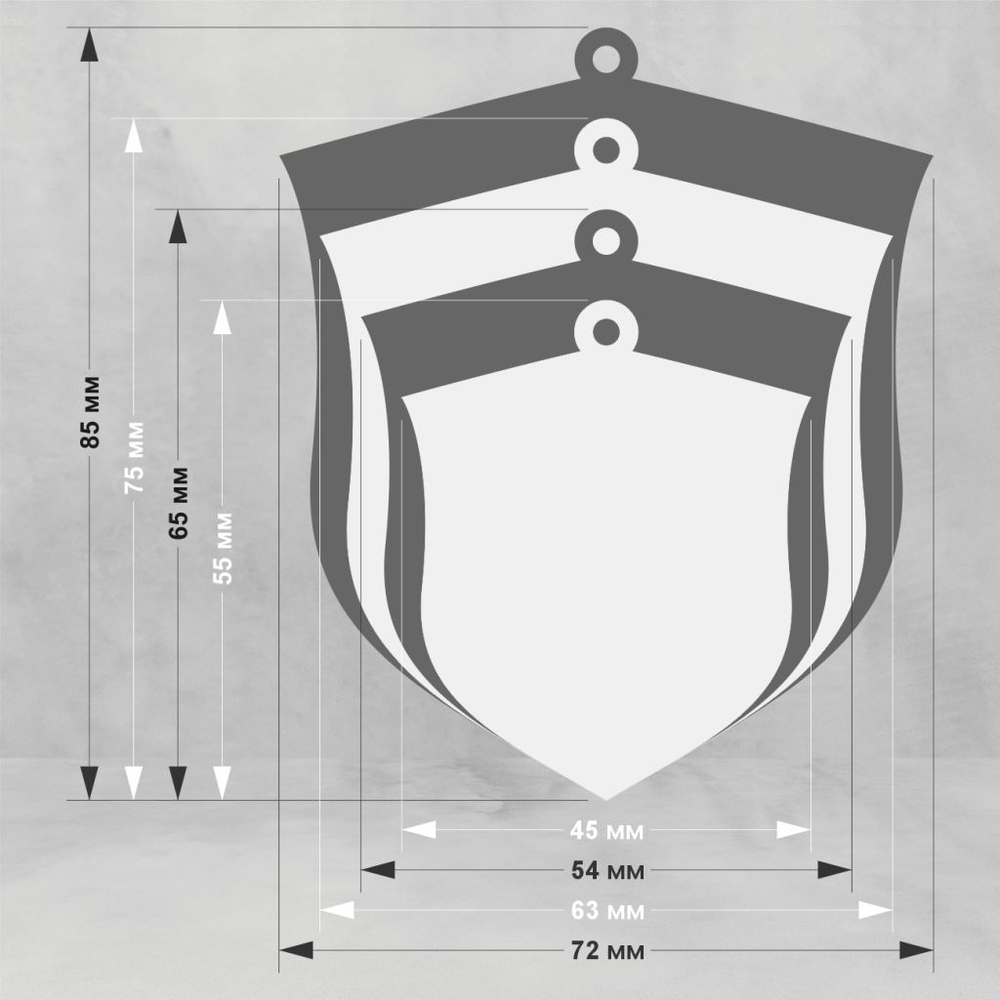 Акриловая медаль 1009