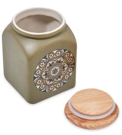 TJ-16/2 Керамическая банка сред. с крышкой
