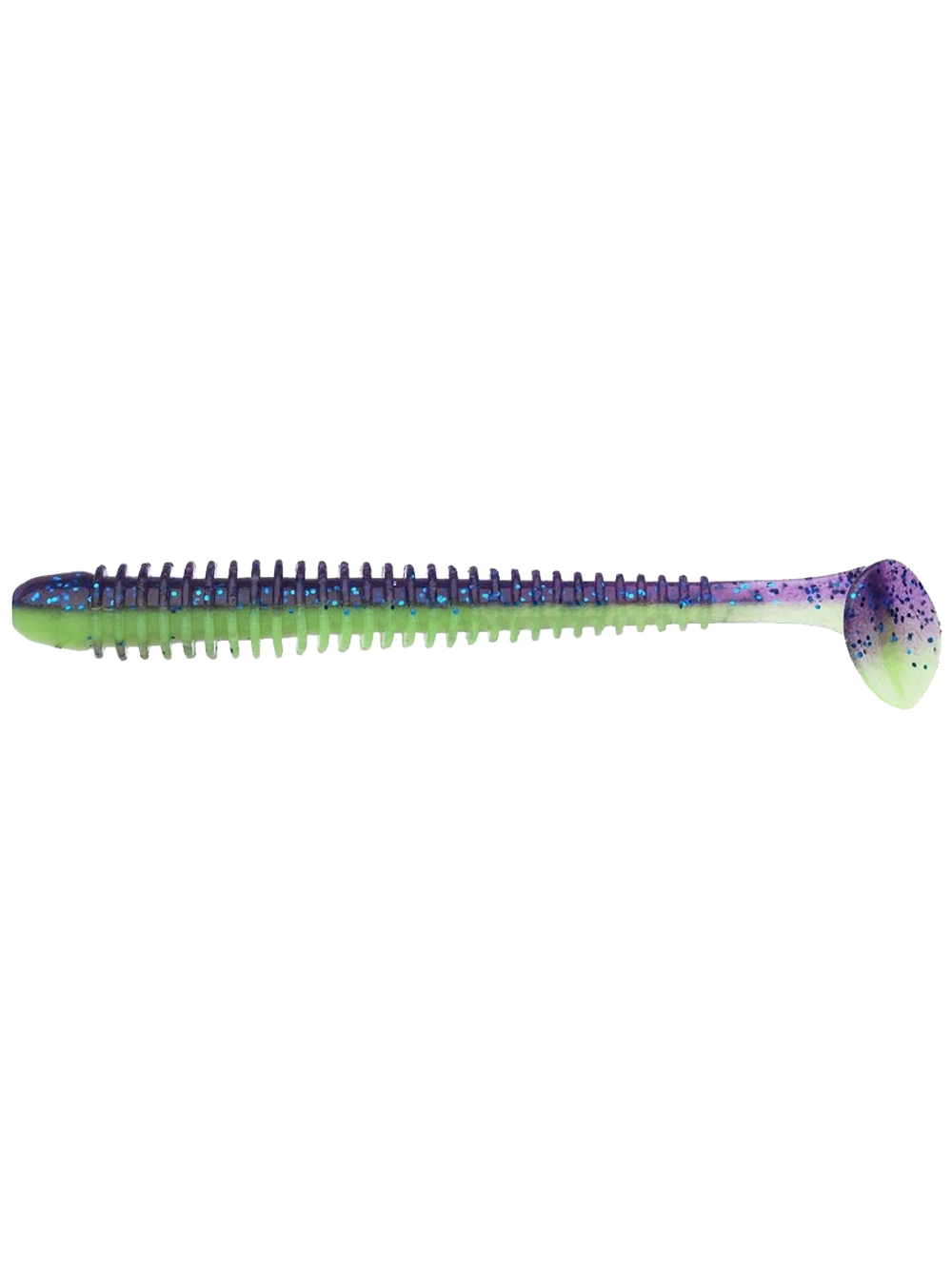 Приманка силиконовая Keitech Swing Impact 4.5" #417 Gold Flash Minnow, 3 упаковки по 6 штук