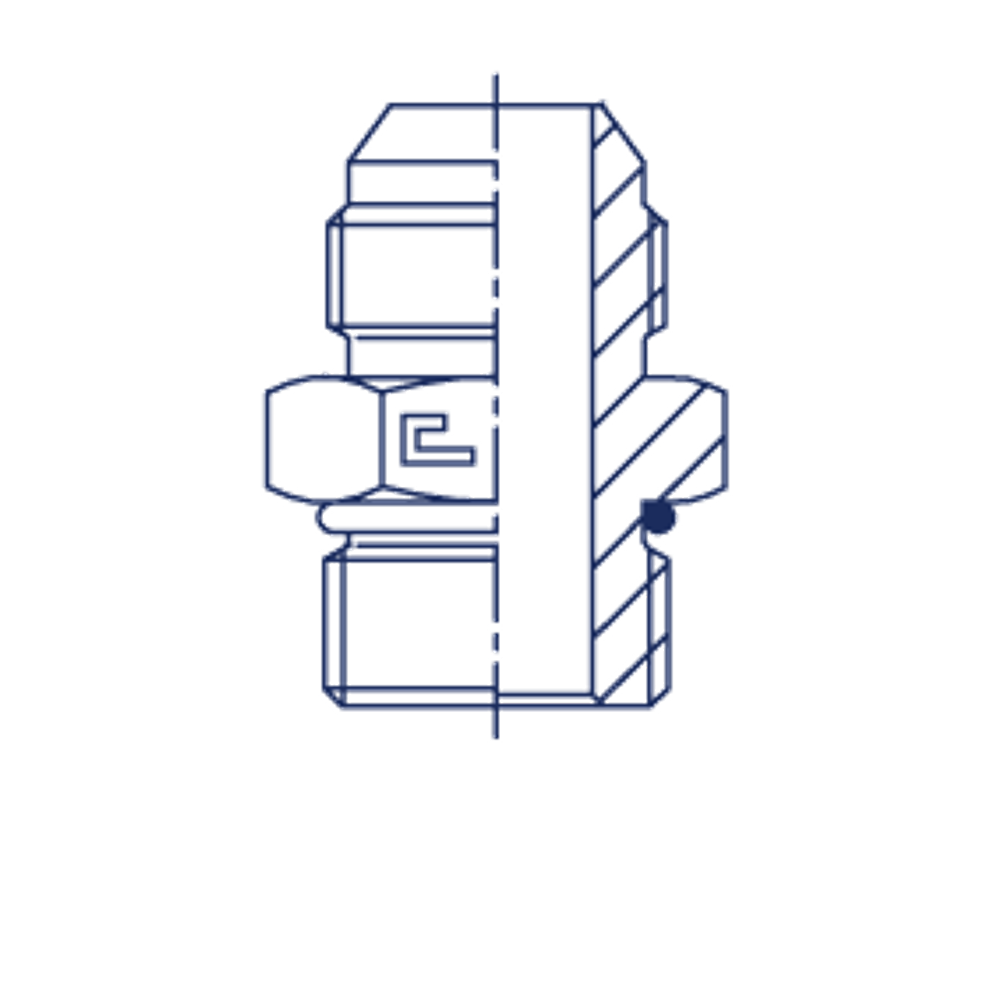 Штуцер FRLG JIC 1/2" UNF9/16"