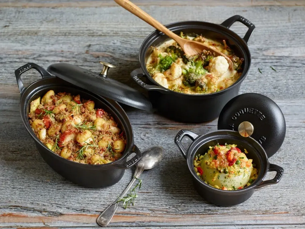 STAUB Мини-кокотница 10 см чугунная кастрюля 250 мл черная