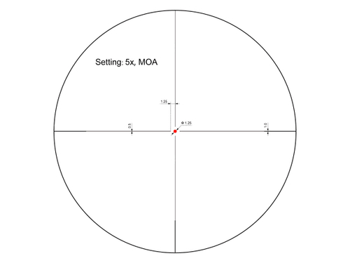 Прицел Vector Optics Forester 1-5x24 GenII, сетка VFD-2 (MOA) (SCOC-03II)