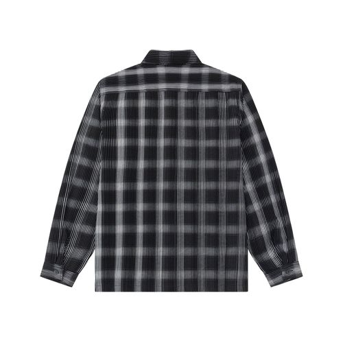 Рубашка YMKASHIX Velvet Button Tartan черная / белая