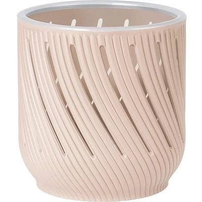 Кашпо для цветов пластиковое 1,3л d-12,5см «Fleurs» Пудровый