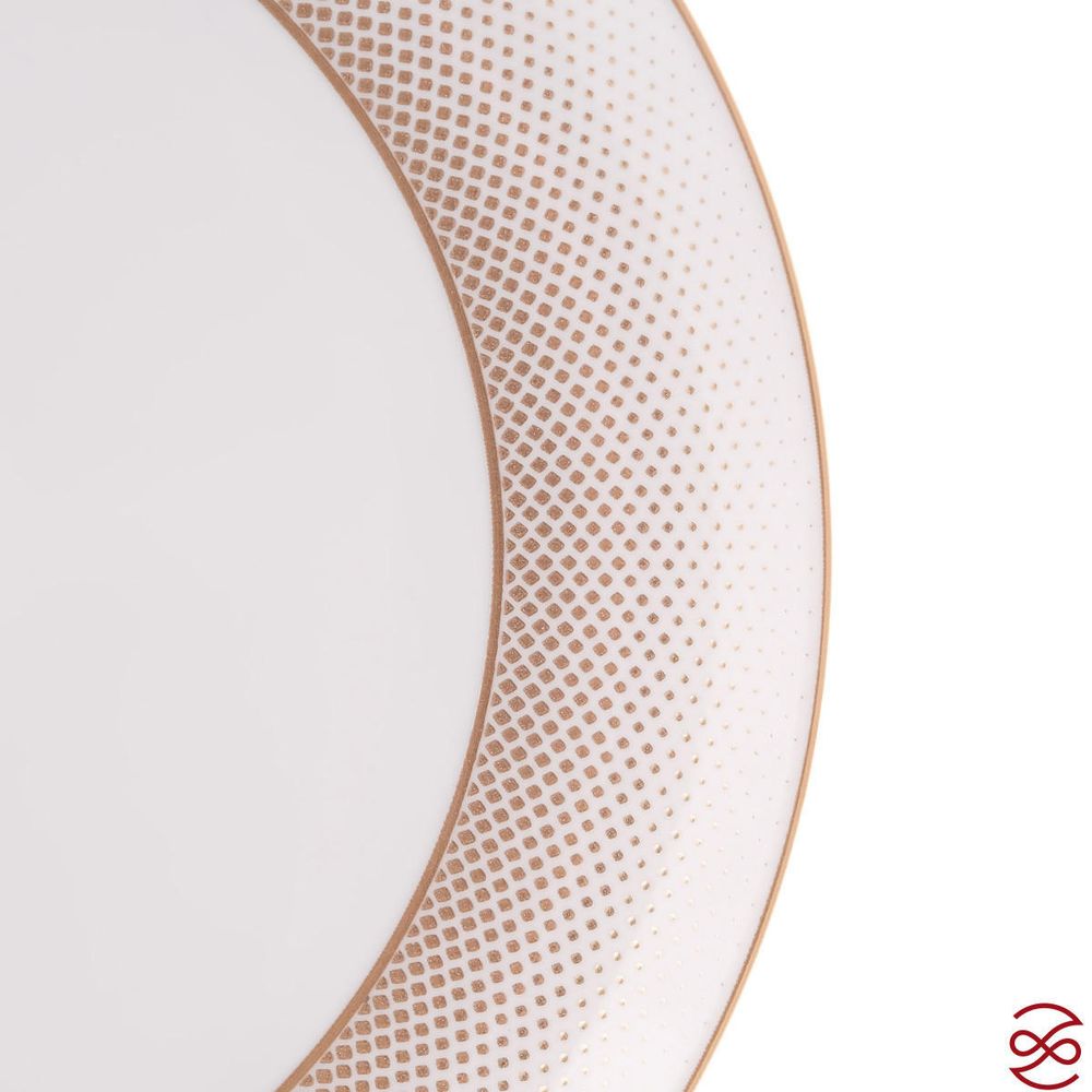 Блюдо круглое Falkenporzellan Deluxe Shape - Rio White Gold 31 см